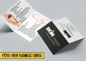Skin Care Services Fold-Over Business Cards